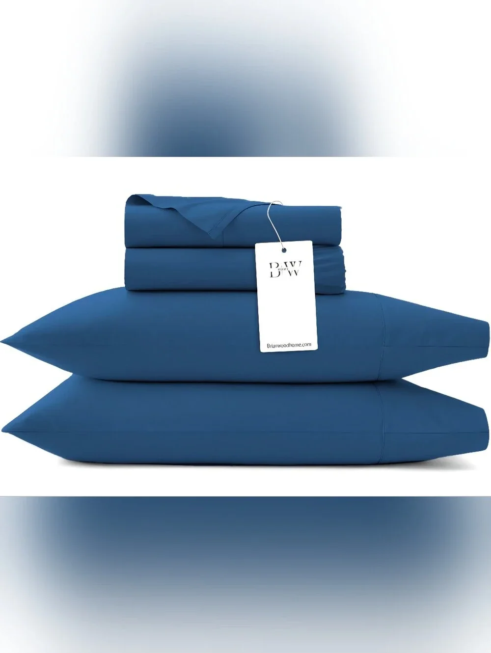 NWT - Briarwood Home 100% Cotton Solid Jersey Sheet Set - Ultra-Soft